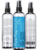 Pure MAGNESIUM OIL 9733 Made in USA 9733 BIG 12 Ounce - The Highest Quality 100 Pure and Tested - SEE RESULTS OR MONEY-BACK - Best Magnesium Oil for Sore Muscles Leg Cramps and Spasms Restless Legs Syndrome Joints and Knee Pains Headaches Migraines and various Bodily Aches - Helps you Relax and Sleep better - 360 DAYS GUARANTEE