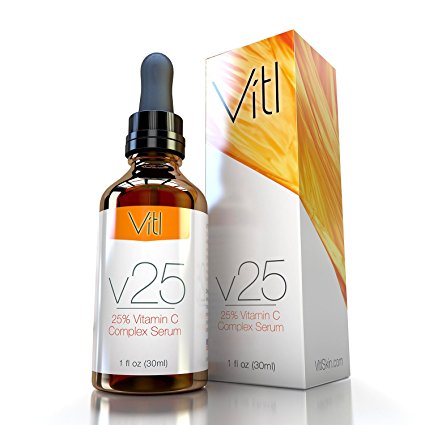 VITL 25% Vitamin C Serum By Vitl, The Highest and Purest Grade Vitamin C Serum On The Market! Leaves Your Skin Beautiful and Radiant!