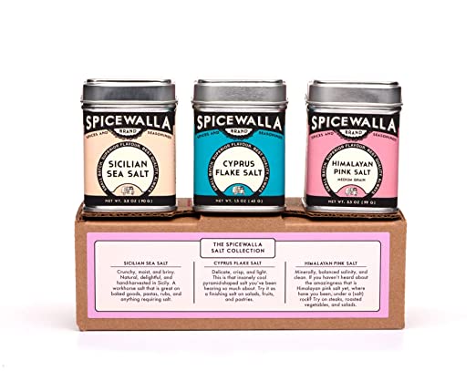 Spicewalla Salt Collection 3 Pack | Cyprus Flake Salt, Sicilian Sea Salt, Himalayan Pink Salt | Premium Gourmet Salt Assortment