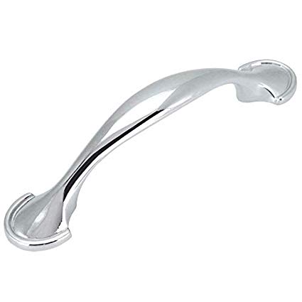 10 Pack - Cosmas 6632CH Polished Chrome Cabinet Hardware Handle Pull - 3" Inch (76mm) Hole Centers