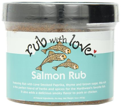 Rub With Love, Salmon Rub, 16 Ounce Tub