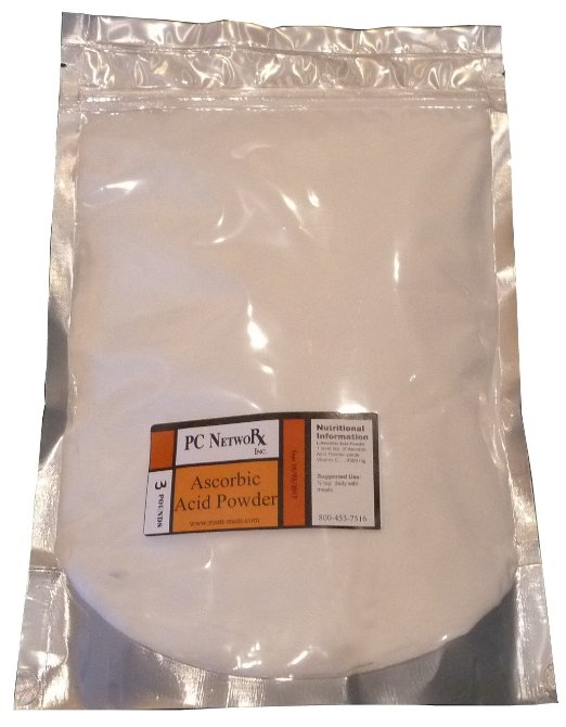 PC NetwoRx Pure Ascorbic Acid Vitamin C Powder 3 Pound