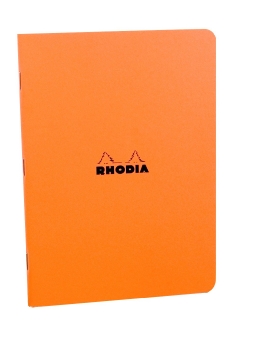 Rhodia Staplebound Orange Lined Notebook 8 1/4 X 11 ¾