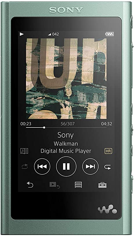 Sony NW-A55L 16GB Walkman Hi-Res Portable Digital Music Player with Touch Screen, S-Master HX and DSEE-HX - Green