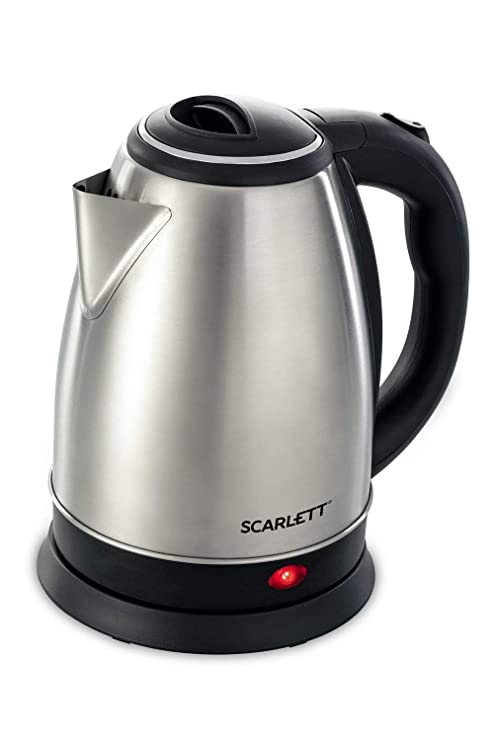 Bodum by Stovekraft Amaze Plus Electric Kettle with Stainless Steel Body, 2 litre, used for boiling Water, making tea and coffee, instant noodles, (A Silver)