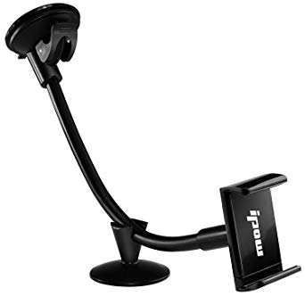 Ipow Universal Dashboard Windshield Long Arm Car Mount Holder Cradle- Up to 5.5 inches with Utral Dashboard Base and Double Strong Suction for iPhone 6 /5s /5c/5,Samsung Galaxy S5/S4/S3 Note 4/3, Google Nexus 5/4, LG G3, HTC and GPS Devices