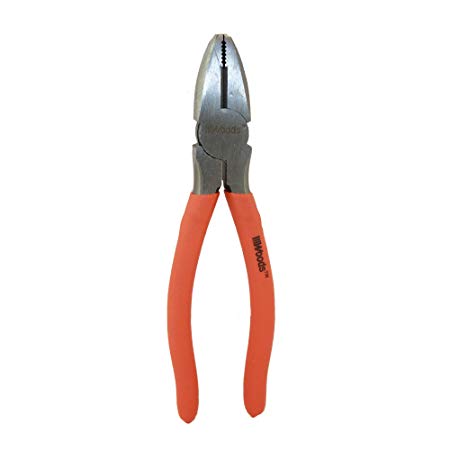 Woods 58749840 7-Inch Linesman Pliers, Carbon Steel Construction, Durable Induction Knives
