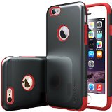 iPhone 6 case Caseology Sleek Armor Black  Red Dual Layer Impact Resistant Shock Absorbent TPU Apple iPhone 6 case