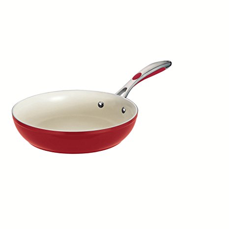 Tramontina 80110/058DS Gourmet Ceramica 01 Deluxe Fry Pan, 12-Inch, Metallic Red