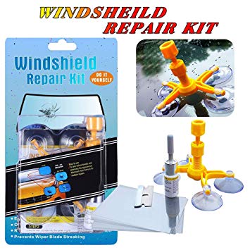 ARISD Car Windshield Repair Kit – Auto Glass Scratch Repair Kits Window Repair Tools for Chips, Cracks, Bulll's-Eyes and Stars