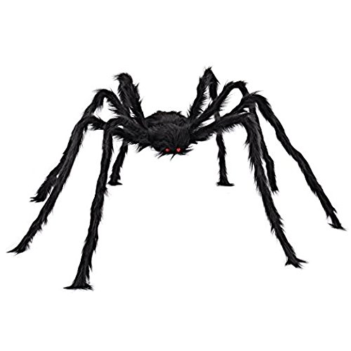 Halloween Decoration Spider-1Pieces 50 Inch Black Huge Spider Used for Halloween or Parties Decoration (1 Spider)