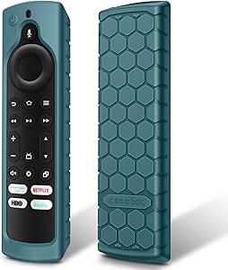 Fintie Silicone Case for Fire TV Stick 4K Max (2nd Gen)/Toshiba/Insignia/Pioneer/Fire TV 2-Series/4-Series/Omni Series TV Remote - Anti Slip Shockproof Cover for Alexa Voice Remote Enhanced