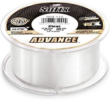Sufix Advance Clear Monofilament 250-330 Yard Spools