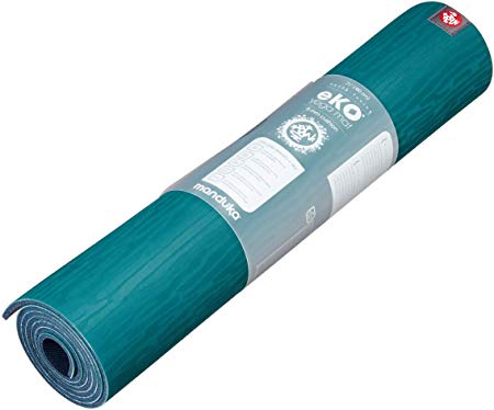 Manduka eKO Yoga Mat – Premium 6mm Thick Mat, Eco Friendly and Made from Natural Tree Rubber. Ultimate Catch Grip for Superior Traction, Dense Cushioning for Support and Stability.