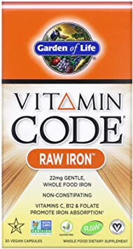 Garden of Life Vitamin Code RAW Iron - 30 vcaps