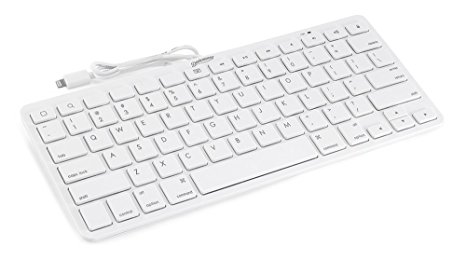 Devicewear Plug-n-Go Wired Keyboard with 8 pin Lightning Connector