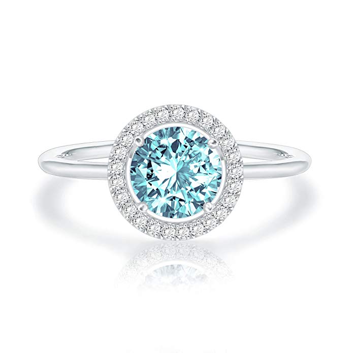 Swarovski Crystal 14K White Gold Plated Birthstone Rings | Rings for Women