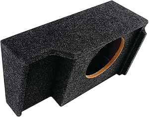 Atrend Bbox Single Sealed 10 Inch Subwoofer Enclosure - Accu-Tuned Sealed Subwoofer Boxes - Subwoofer Box Improves Audio Quality, Sound & Bass - Fits 1999-2007 Chevrolet/GMC Silverado/Sierra Extended Cab