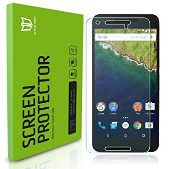 Nexus 6P Screen Protector, DEGBIT® [CutOut for Proximity Sensoe] Tempered Glass Screen Protector for Huawei Google Nexus 6P [0.3mm 9H 2.5D] Ultra Clear / No-Bubble Easy Install with Lifetime Warrenty