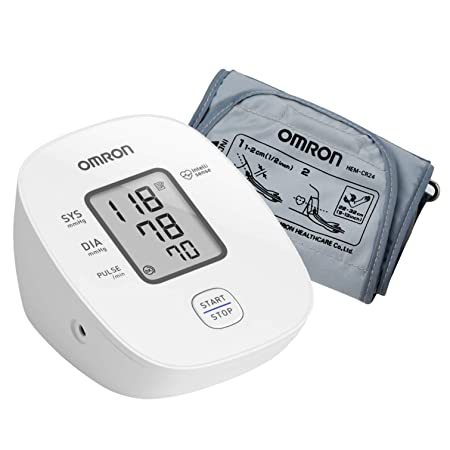 Omron HEM 7121J Fully Automatic Digital Blood Pressure Monitor with Intellisense Technology & Cuff Wrapping Guide for Most Accurate Measurement (White)