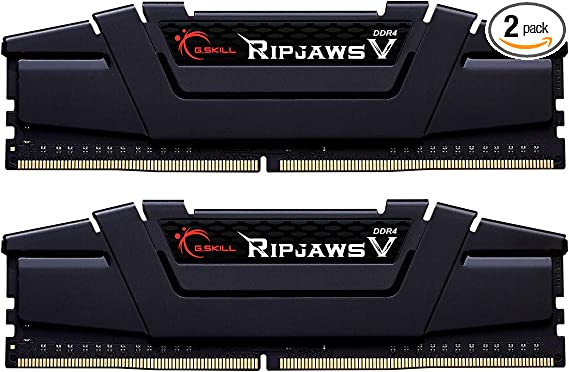 G.Skill RipJaws V Series 16GB (2 x 8GB) 288-Pin SDRAM (PC4-32000) DDR4 4000 CL18-22-22-42 1.35V Dual Channel Desktop Memory Model F4-4000C18D-16GVK