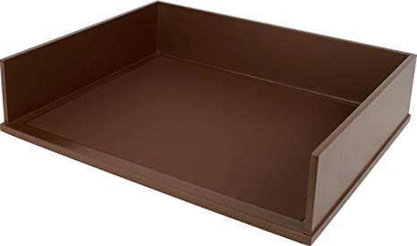 Victor Wood Mocha Brown Collection, Letter Tray, Brown, (B1154)