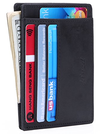 Slim Wallet RFID Front Pocket Wallet Minimalist Secure Thin Credit Card Holder