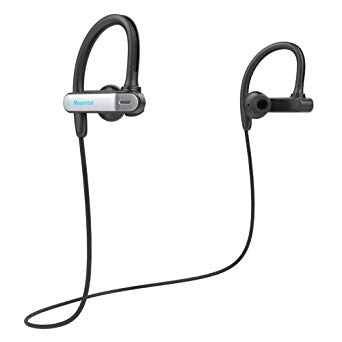 Masentek Y1 Bluetooth Headphone V4.1 Wireless Headphone Stereo Earphone Sweatproof Earbud Compatible Android and iPhone(Black)