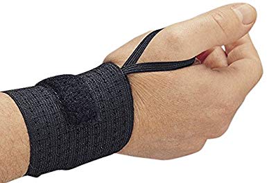 Allegro Industries 7211-03 RIST‐Rap Wrist Support with Thumb, One Size, Black