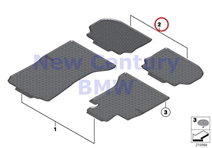 BMW Genuine All-Weather Floor Mats Rear All-Weather Floor Mat Black 640i 640iX 650i 650iX ALPINA B6 M6 640i 640iX 650i 650iX ALPINA B6 M6 640i 640iX 650i 650iX M6 640i 640iX 650i 650iX M6 640i 640iX 6