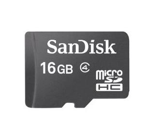 Sandisk 16 Gb Microsdhc Flash Memory Card (Card Only) Sdsdqm-016g