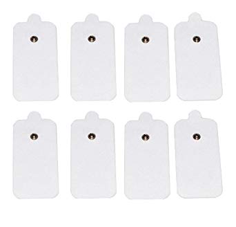 HealthmateForever 8 individual pads X-LARGE electrode Pads Electrodes Patches with High Conductivity. Size: 4 inch x 2 inch.