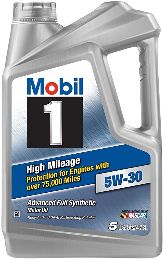 Mobil 1 (120769) High Mileage 5W-30 Motor Oil - 5 Quart, 3 pack