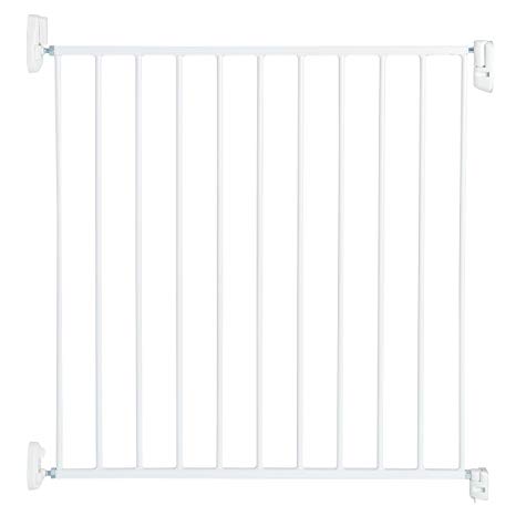 Munchkin Sure Shut Push to Close Hardware Baby Gate, Adjusts from 30" to 32" Wide, White, Model MKSA0646