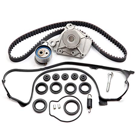 ECCPP Fits for Honda Civic DX EX GX LX 1.7 Timing Seal D17A Timing Belt Kit Valve Cover Gasket Water Pump TBK312