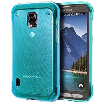 Samsung Galaxy S5 Active Case, Cimo [Grip] Premium Slim TPU Flexible Soft Case For Samsung Galaxy S 5 V Active (2014) - Blue