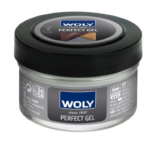 Woly Perfect Gel Gentle Cleaning and Conditioning GEL for All Designer Leather Shoe Handbag and Clothes Prevents Leather Dryness and Cracking