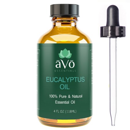 aVo Eucalyptus Oil - 4 Ounce - 100% Pure, Premium Therapeutic Grade Essential Oil for Aromatherapy, Sinus Relief and Congestion, and Dandruff Treatment
