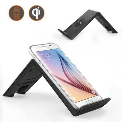 Wireless Charger MoKo 3 Coils Qi Wireless Charging Stand for Samsung Galaxy S6  S6 Edge  S6 Edge Plus  S7  S7 Edge  Note 5 LG G3 Nexus 7 and All Qi-Enabled Devices AC Adapter Included BLACK