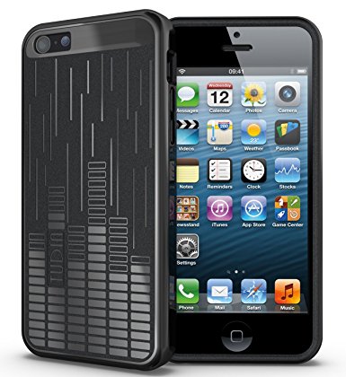 TUDIA Ultra Slim Clef Series TPU Protective Case for iPhone 5C (Black)