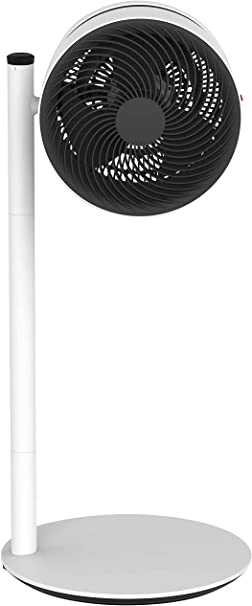 BONECO - F220 Air Shower Fan, Large or Small Adjustable Arm Pedestal Height of 19" OR 33.5" (White)