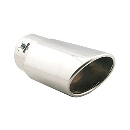 Universal Fits Car Oval Stainless Steel Chrome Exhaust Tail Muffler Tip Pipe Fit Pipe Diameter 1 1/2" To 2 1/4"