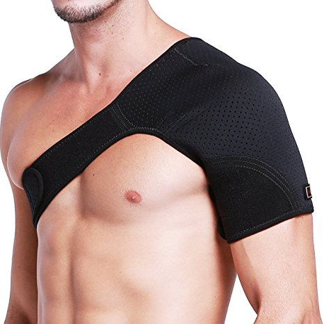 Shoulder Support Brace for men women-Rotator Cuff Support for Injury Prevention-Light and Breathable Neoprene Shoulder Support for Rotator Cuff, Dislocated AC Joint, Labrum Tear, Shoulder Pain (Right)