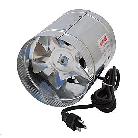 HG POWER 4 inch 100CFM Air Duct Fan Low Noise Inline Booster Fan for Kitchen and Bathroom
