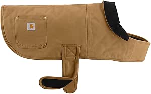 Carhartt Firm Duck Insulated Dog Chore Coat, Durable Weather Resistant Coat, Carhartt Brown, Large