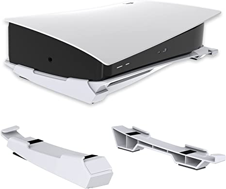 NexiGo PS5 Accessories Horizontal Stand, [Minimalist Design], Compatile with Playstation 5 Disc & Digital Editions, White