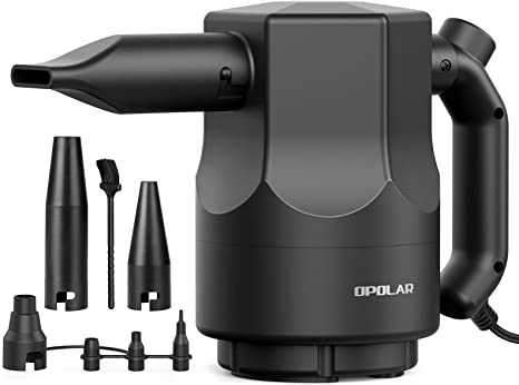 OPOLAR 500W Electric Air Duster, High Pressure Air Duster Blower, Handy and Efficient for Cleaning Keyboard, Computer Host, Sofa, Replaces Compressed Spray Gas Cans, Inflate The Swimming Pool