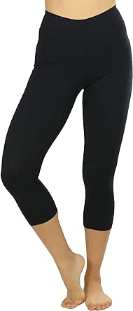 ToBeInStyle Women's Cotton-Spandex Capri Leggings