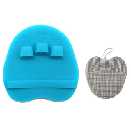 Pure Silicone Body Massage Brush Body Wash Bath Shower Tool, with Super Soft Manual Facial Cleansing Brush Scrubber
