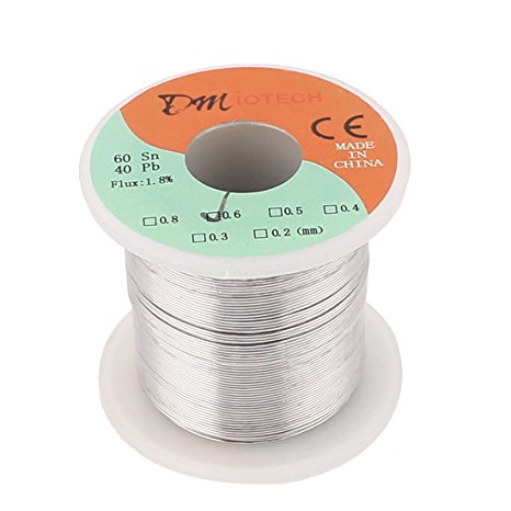 DMiotech 0.6mm 200g 60/40 Tin Lead Roll Soldering Solder Wire Reel